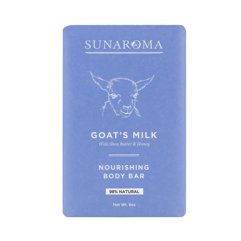 SUNAROMA Savon au Lait de Chèvre – Lot de 6, Hydratant