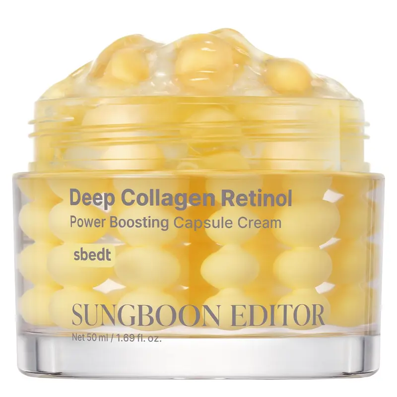 SUNGBOON EDITOR Crème capsule au collagène et rétinol – Hydratation profonde pour peau sèche