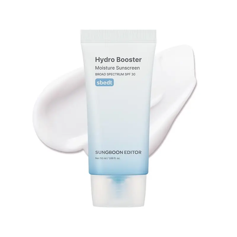 SUNGBOON EDITOR Hydro Booster Écran Solaire SPF 30 – Hydratant, Léger et Transparent, 50 ml