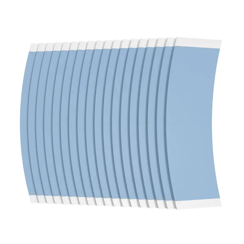 Sunshine Tape Premium Bande Bleue pour Dentelle Frontale – Adhésif Double-Face 36 Pièces – Maintien Fort et Imperméable – Fabriqué aux États-Unis (Dos Courbé)