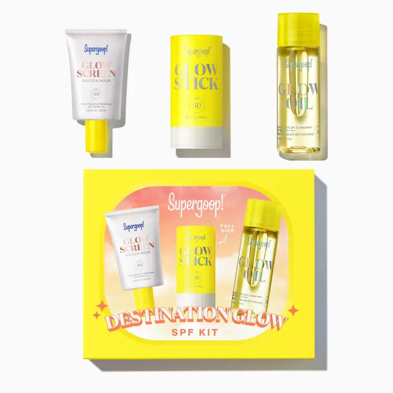 Supergoop! Destination Glow — Trio voyage SPF