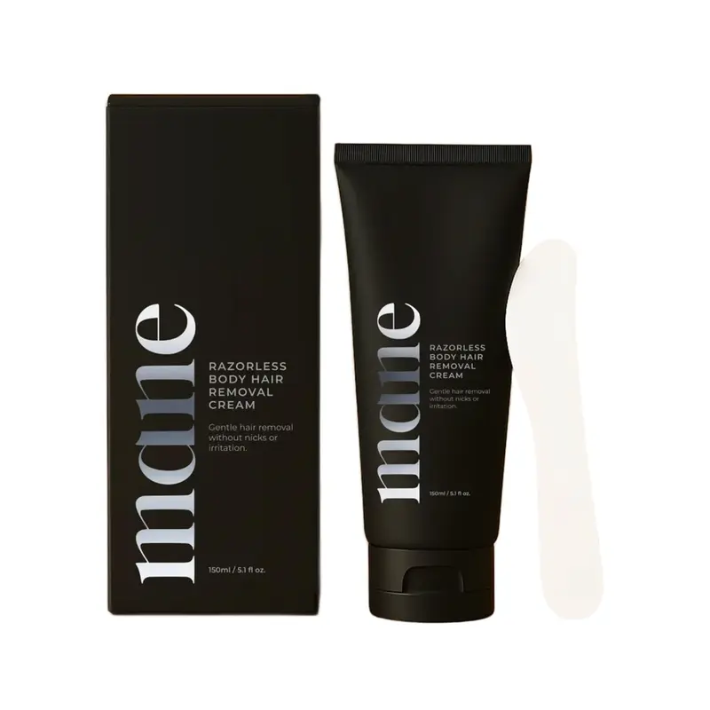 Superior Mane – Crème dépilatoire sans rasoir pour hommes – Épilation rapide, sans douleur, 150 ml