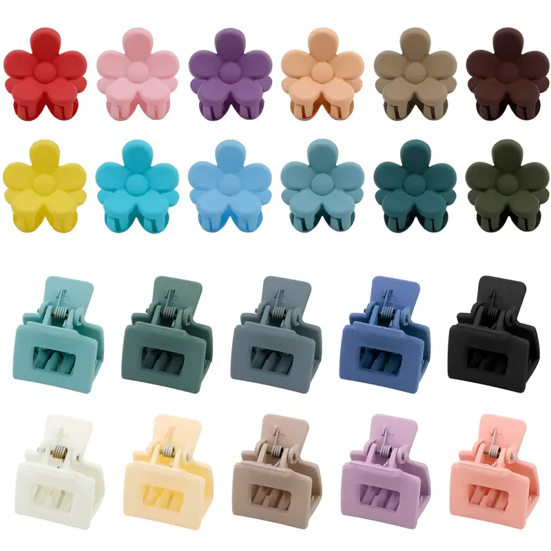 SuPoo Mini Pinces Cheveux Fleurs – Lot de 22 Pièces pour Cheveux Fins | Accessoires Filles