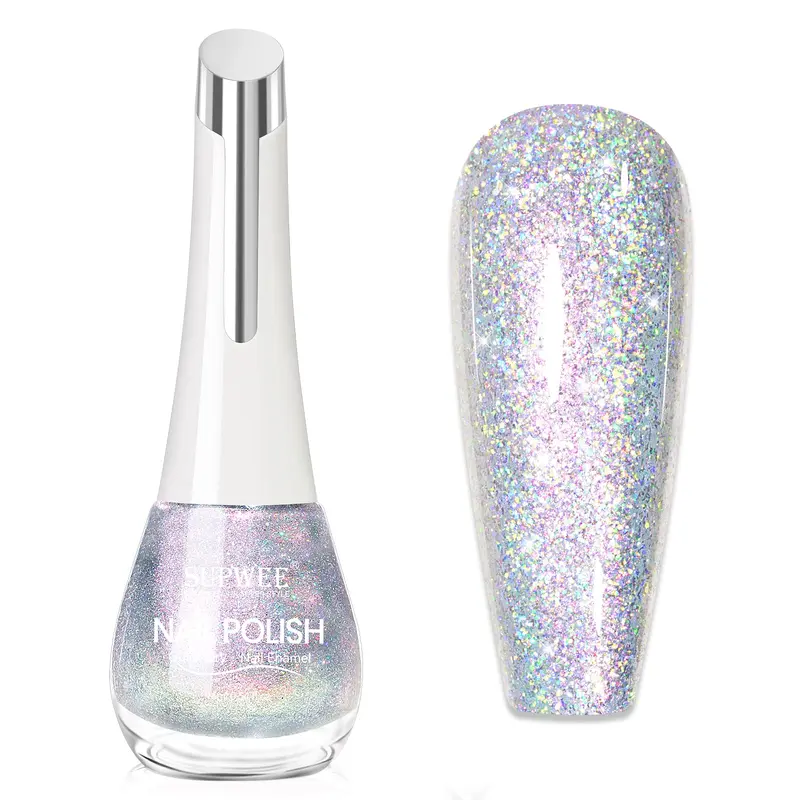 SUPWEE Vernis à Ongles Holographique - Séchage Rapide & Brillance Haute (16 ml)