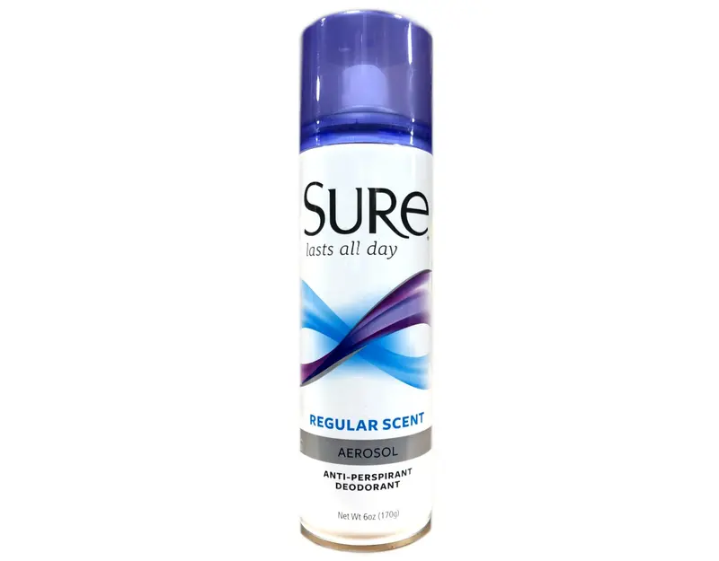 Sure AP Spray Déodorant Régulier 6 oz – Idelle Labs