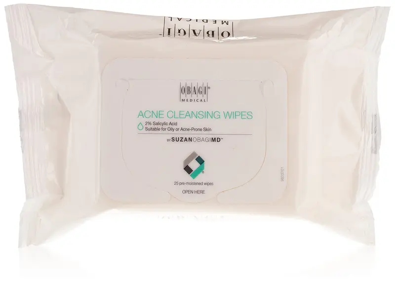 SUZANOBAGIMD Lingettes Nettoyantes À Emporter — Peaux grasses ou à tendance acnéique | Obagi Medical