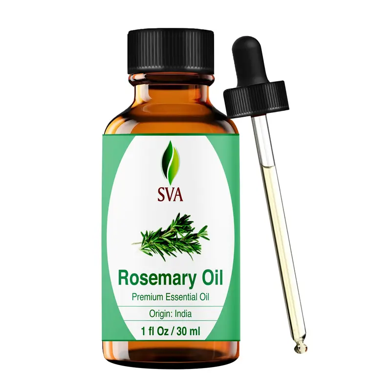 SVA ORGANICS Huile essentielle de Romarin – 30 ml naturelle, pour cheveux, peau et diffusion