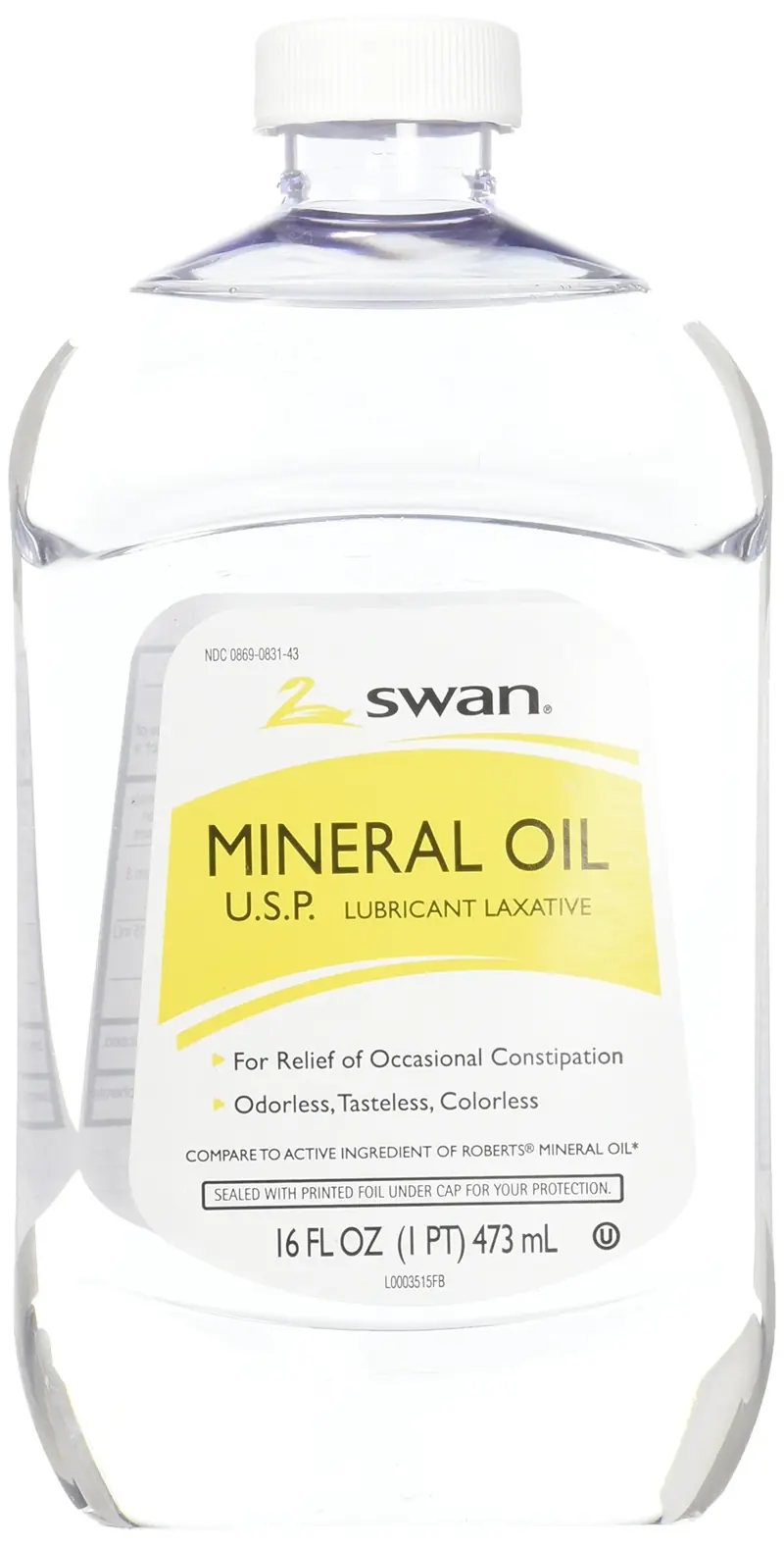 Swan Huile Minérale 16 oz | Hydratation légère pour peau et ongles
