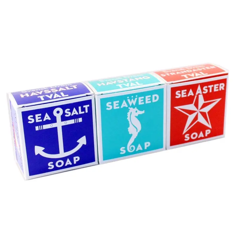 Swedish Dream - Lot Trio de Savons Végétaux 4 oz (Sel de Mer, Algues, Aster Marin) – États-Unis