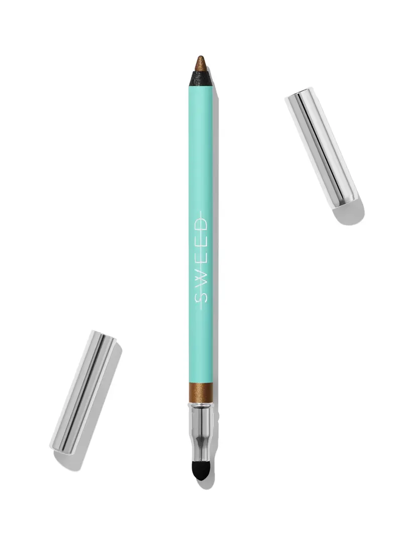 Sweed - Eyeliner Satiné | Texture Crème-Matte, Couleur Riche, Longue Tenue | Vegan, Cruelty-Free, Beauté Propre (Doré Scarabée)