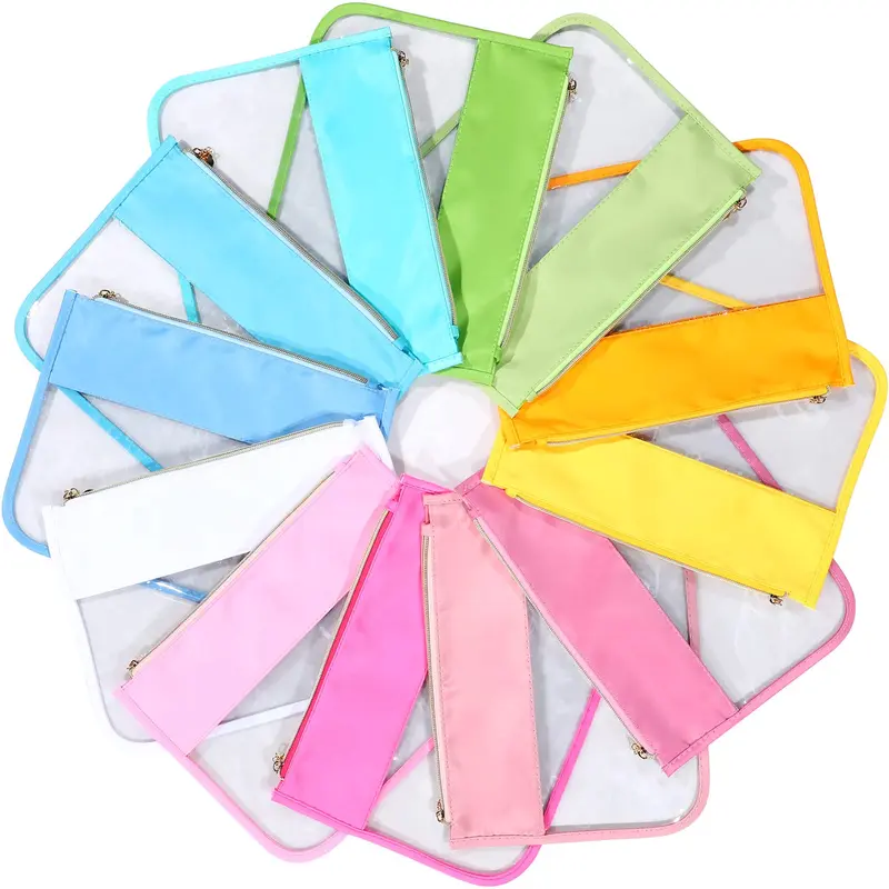 Sweetude – 12 Pochettes Transparentes à Zip pour Voyage en Nylon Imperméable