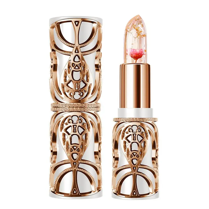 SWETIYOU - Baume à Lèvres Crystal Fleur Changeant Couleur PH, Jelly Luxe Hydratant Longue Tenue