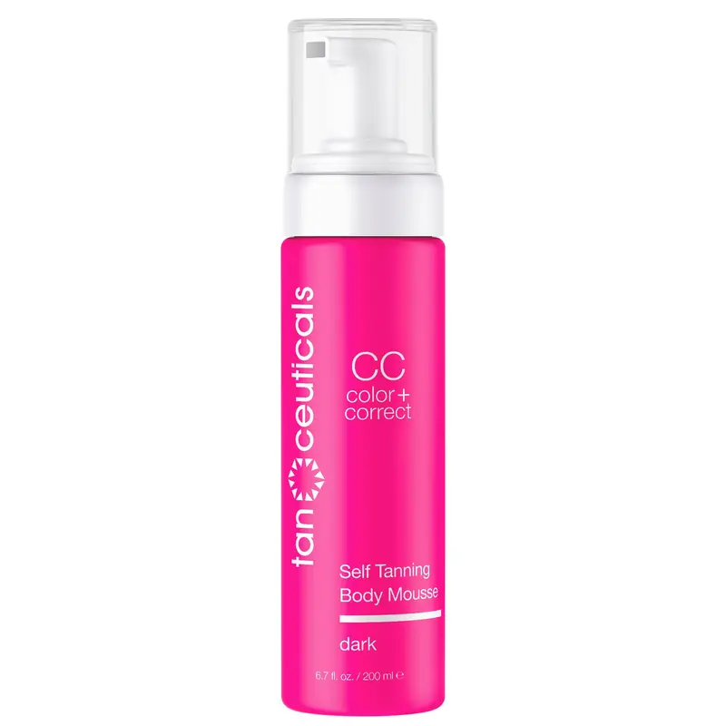 Tanceuticals CC Mousse Autobronzante Dark – Teinte naturelle, parfum coco — Sans soleil