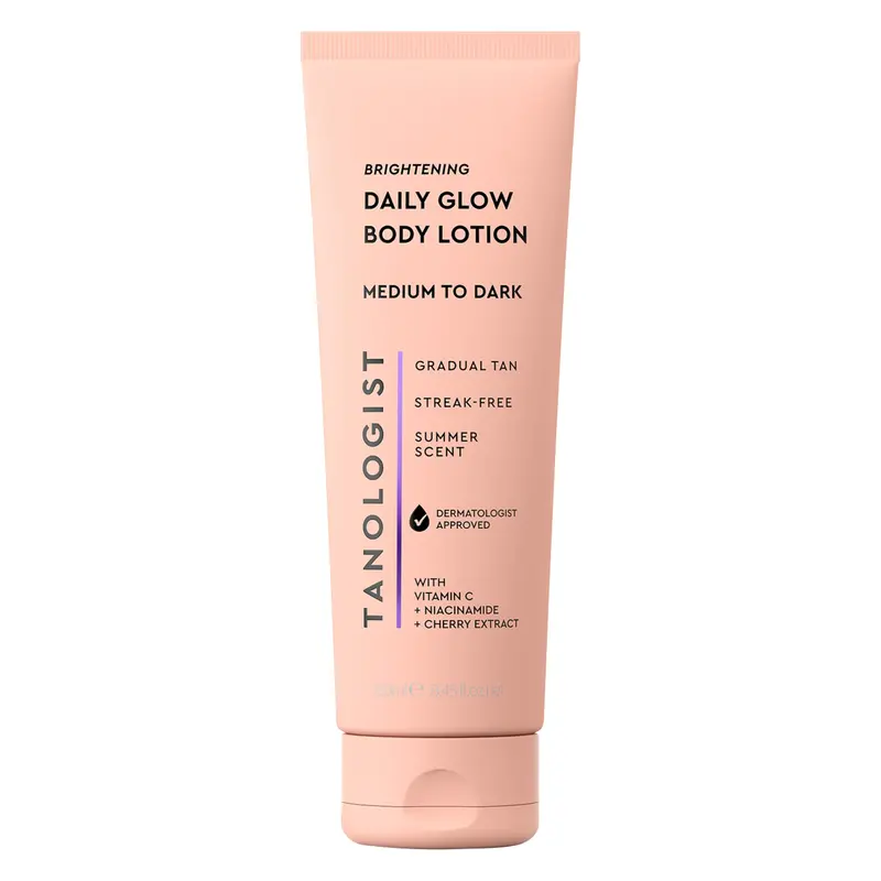 Tanologist Lotion Éclairante Quotidienne pour le Corps – Bronzer progressif Medium/Dark, Sans odeur, Fini naturel