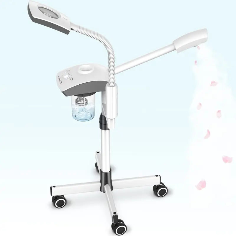 TASALON – Appareil Vapeur Visage 2-en-1 avec Lampe 3x et Ozone – Professionnel