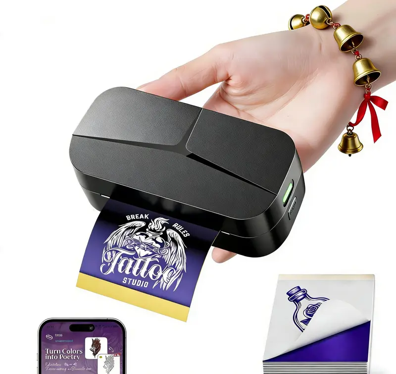 TATTMUSE TP32 – Imprimante stencil tatouage portable Bluetooth pour smartphone et tablette
