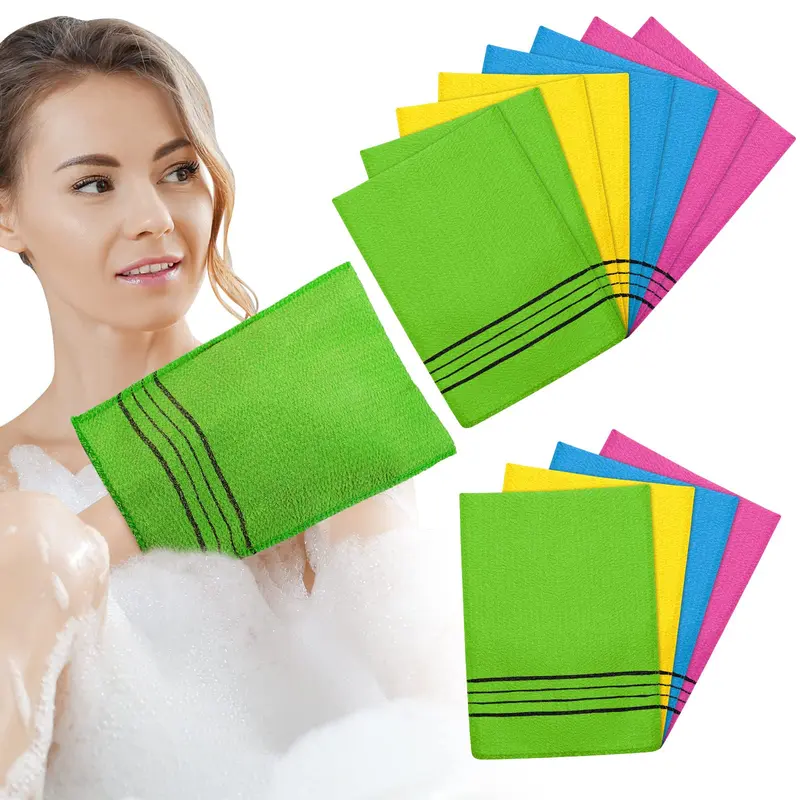 Tatuo Gants Exfoliants Coréens (12 pièces) – Gants Doux pour Corps et Visage en Viscose