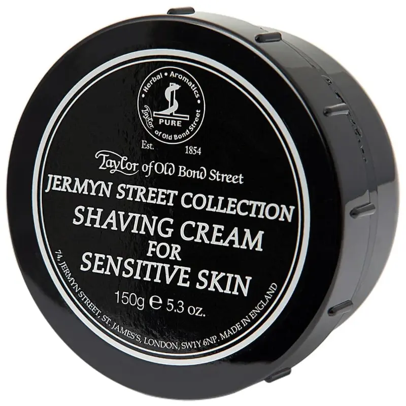 Taylor of Old Bond Street Jermyn Street Crème de rasage luxueuse pour peau sensible – 150 ml