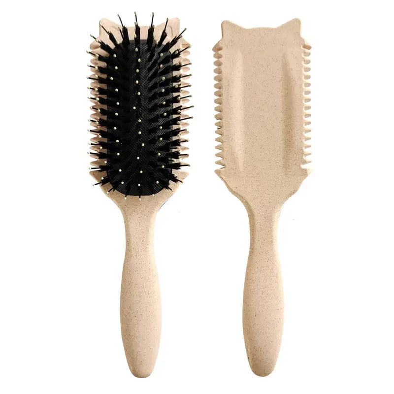 Tcsxady Brosse Boucles – Définition des Boucles, Oreilles de Chat, Démêlage Doux, Humide et Sec – Beige