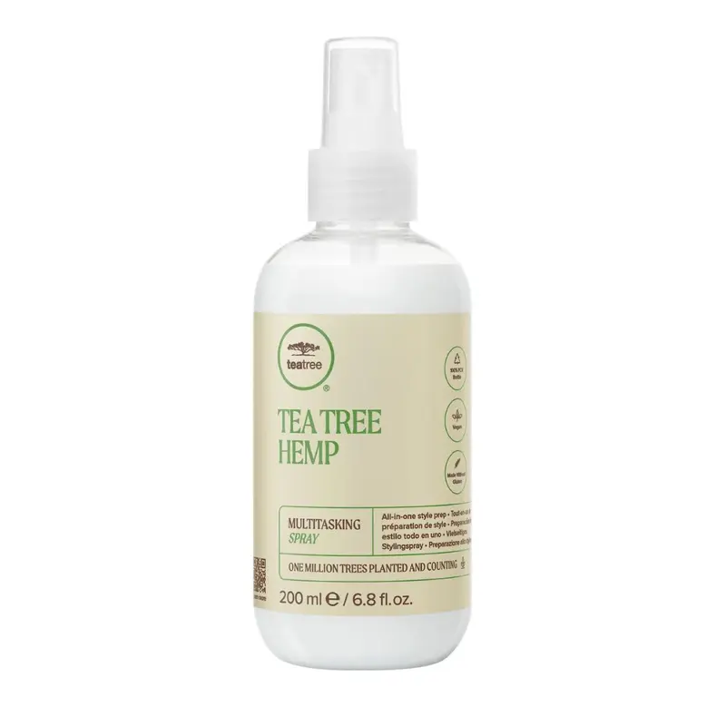 Tea Tree Hemp Multitasking Spray — Préparation coiffage tout-en-un pour tous types de cheveux | 6,8 fl. oz
