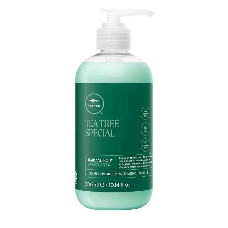 Tea Tree Soin Hydratant Multifonctions Cheveux et Peau – Leave-In & Après-Rasage, 10,14 oz
