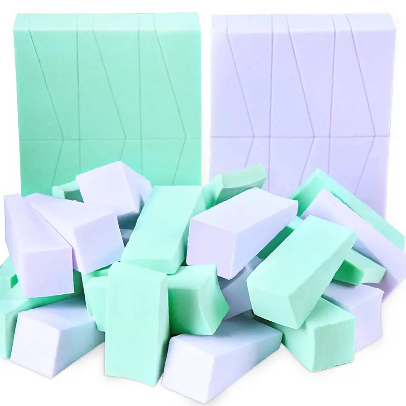Teenitor Éponges Maquillage Mini Triangles – 48 Pièces Jetables Sans Latex