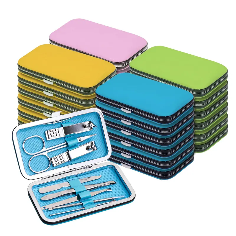 Terdey Coffret Manucure 24 Pièces – Ensemble 8 en 1 en Acier Inoxydable avec Étui Cuir