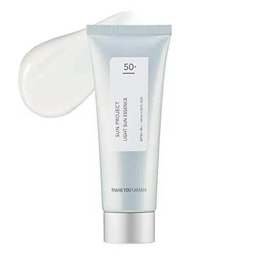 THANKYOU FARMER Sun Project Light Sun Essence – Essence solaire aqueuse hydratante, 120 ml