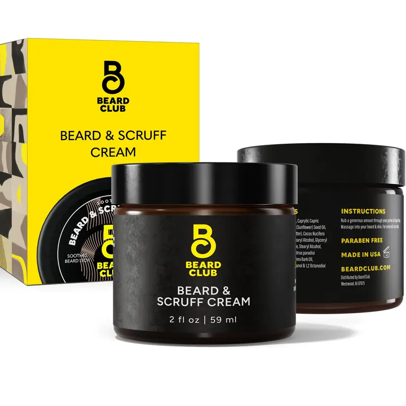 The Beard Club Biotin Beard Cream – Crème Barbe Hydratante au Beurre de Karité
