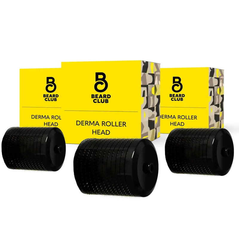 The Beard Club - Têtes de remplacement Derma Roller 0,3 mm en titane (3-pack)