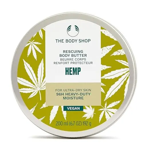 The Body Shop Hemp Body Moisturizer – Hydratation 96h pour peau ultra sèche – Vegan – 6,7 oz