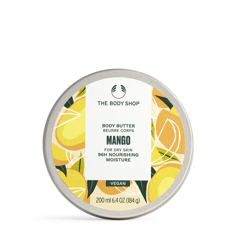 The Body Shop Mango Body Butter – Hydratation nourrissante pour peau normale – Vegan – 6,4 oz