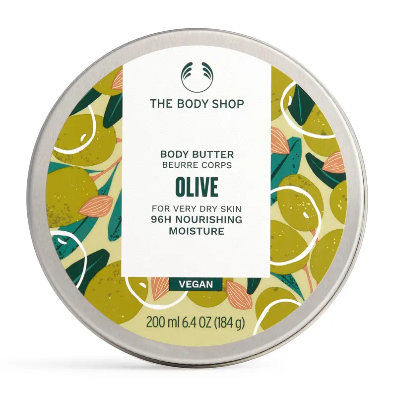 The Body Shop Olive Body Butter – Hydratation nourrissante pour peau très sèche – végane – 190 g