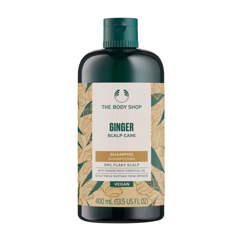 The Body Shop Shampooing Gingembre pour le Cuir Chevelu – Anti-Pelliculaire, Vegan, 400 ml