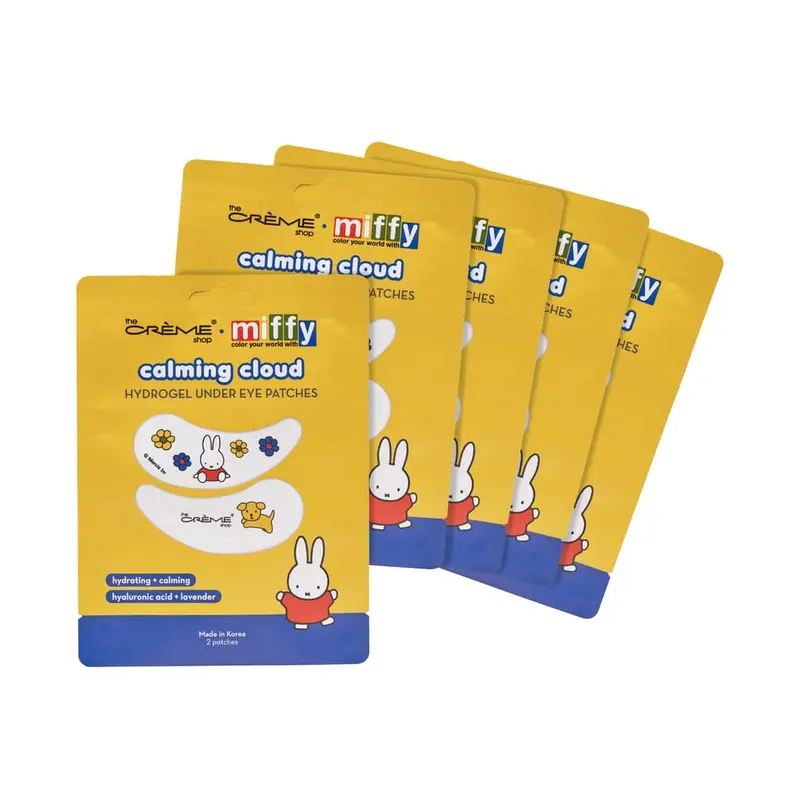 The Crème Shop x Miffy Patchs Hydrogel Yeux – 5 Masques Hyaluronique et Lavande