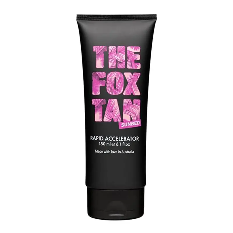 The Fox Tan Accélérateur Rapide – Lotion pour Cabine UV, Teinte plus profonde et durable, Vegan & Cruelty-Free, 180 ml