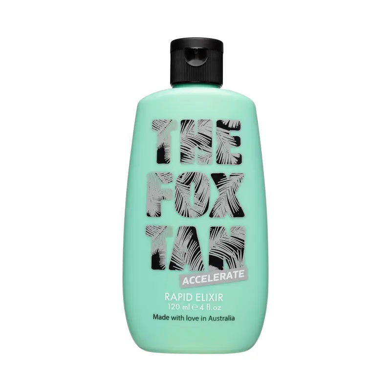 The Fox Tan Élixir de Bronzage Rapide – Accélérateur naturel pour bronzage plus sombre, 120 mL – Végan et Sans Cruauté