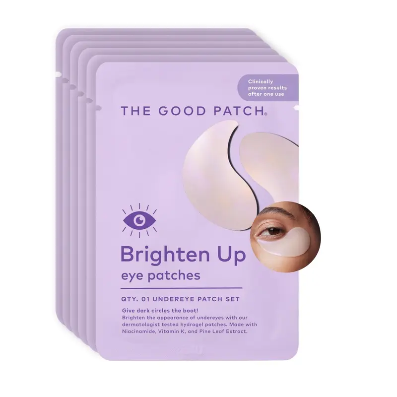 The Good Patch Brighten Up – Patchs Hydrogel Contour des Yeux pour Cernes et Poches – Niacinamide et Vitamine K