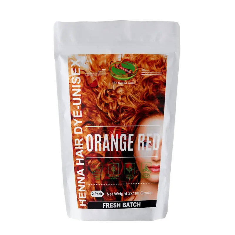 The Henna Guys – 2 packs henné rouge/orange 100 g pour cheveux et barbe