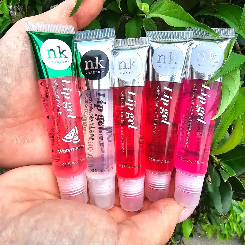 The Make-Up Artist Project – Lot 5 Gels à Lèvres Hydratants (Clair, Pastèque, Fraise, Cerise, Bubble Gum) Vitamine E