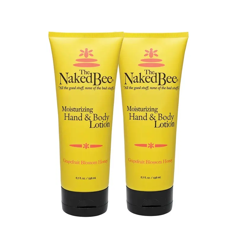 The Naked Bee Lotion Mains et Corps Miel Fleur de Pamplemousse – Pack 2 × 190 ml (6,7 oz)