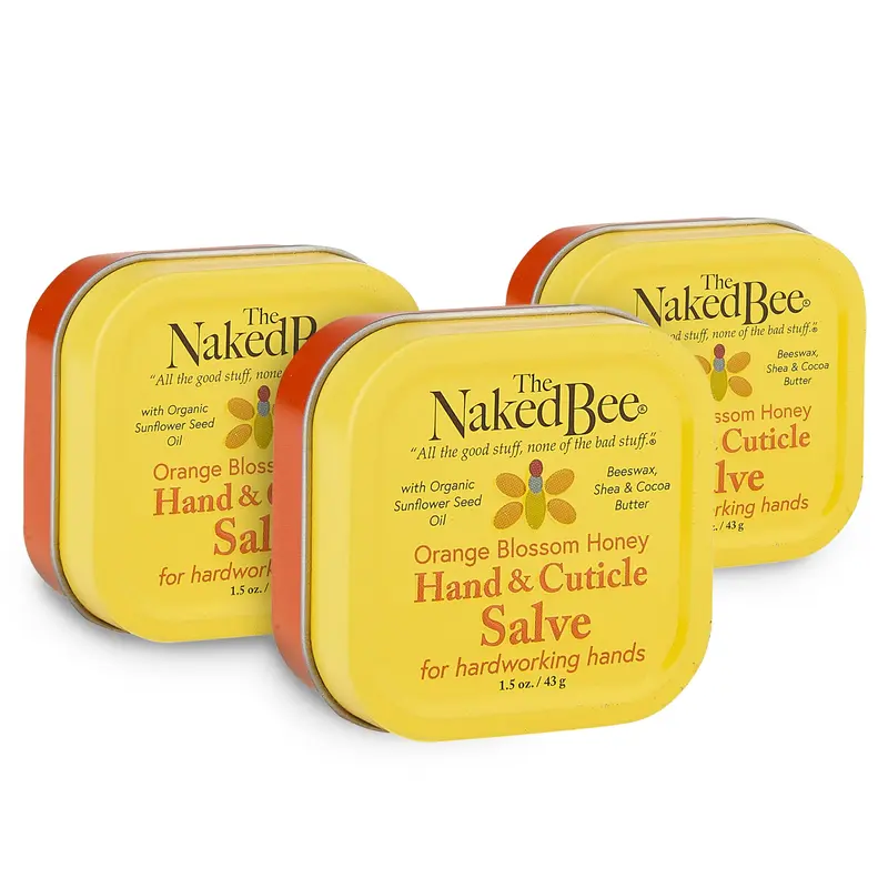 The Naked Bee – Soin mains au miel d’oranger, 42 g, Lot de 3