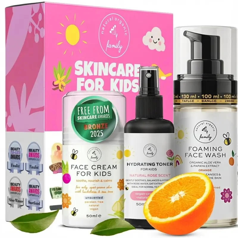 The Natural and Organic Family – Coffret Soin Peau Enfants 6-12 ans