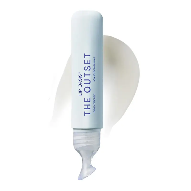 The Outset Lip Oasis – Baume Lèvres Hydratant & Sérum Réparateur, Gloss Transparent Vegan & Sans Gluten, 0,3 oz