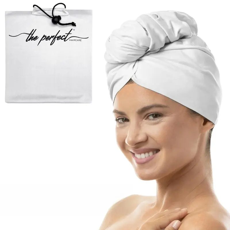 THE PERFECT HAIRCARE Serviette Microfibre – Séchage rapide et Anti-Frizz pour cheveux mouillés