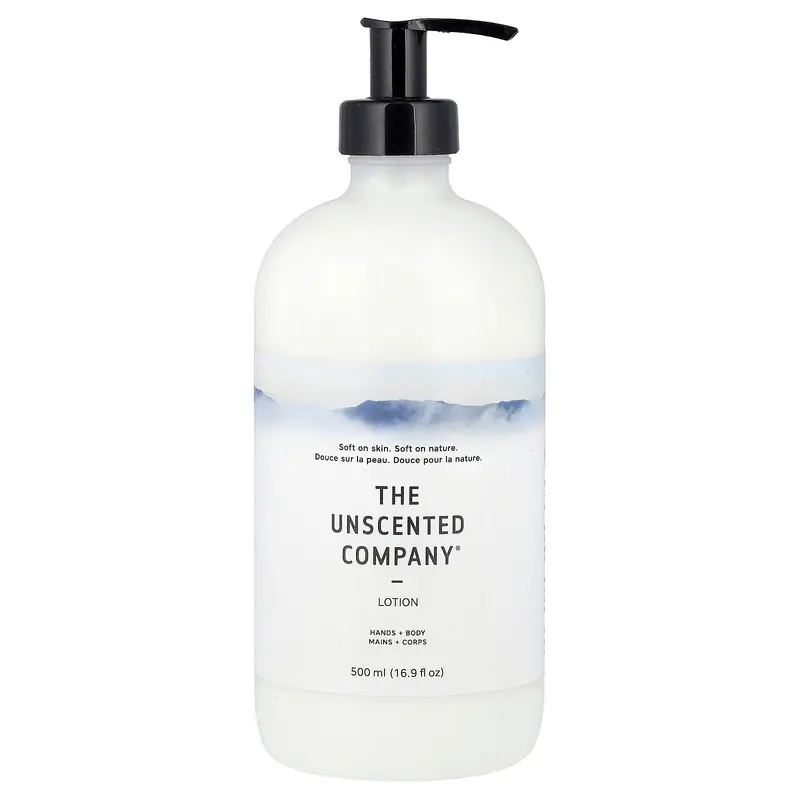 The Unscented Company Lotion Mains + Corps – Sans Parfum, 500 ml