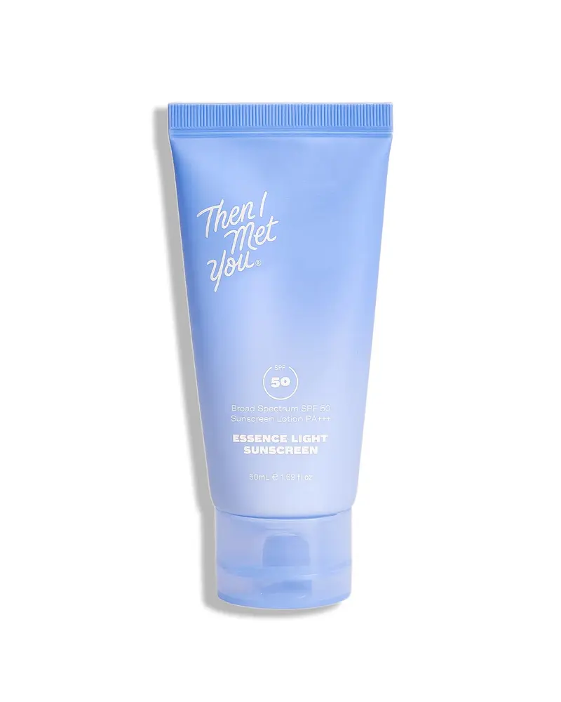 Then I Met You Essence Light Sunscreen – Crème solaire SPF50, hydratante, végane, 1,69 oz