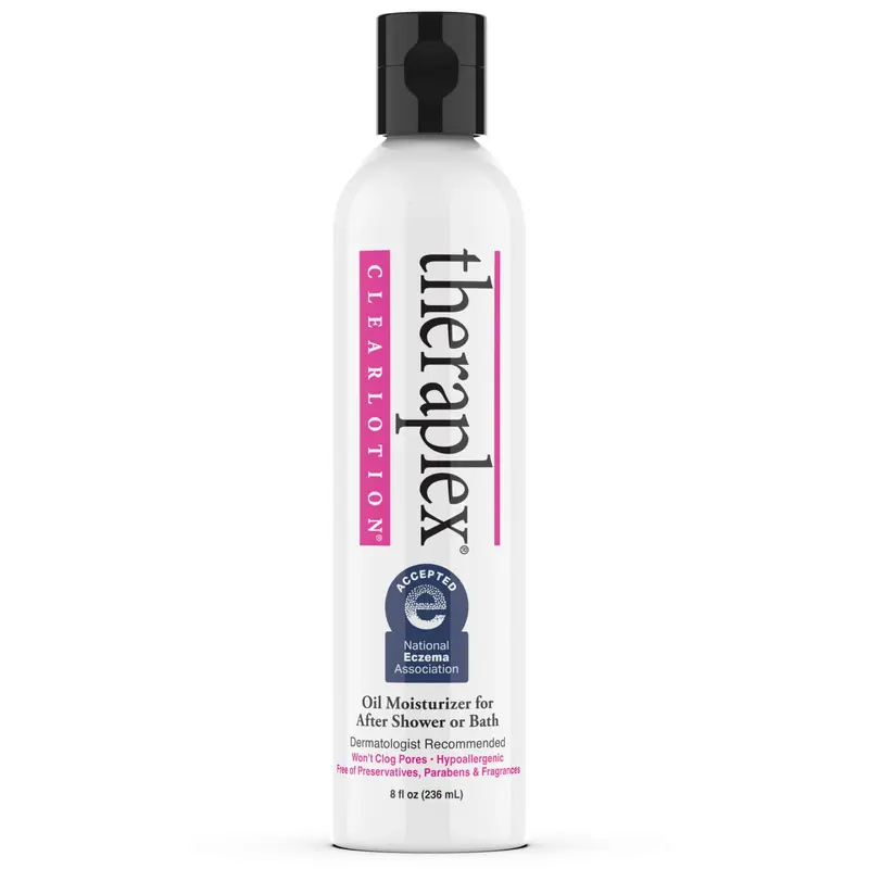 Theraplex Clear Emollient Lotion (8 oz) – Sans parabènes, non comédogène, hypoallergénique, recommandée par dermatologues – NEA