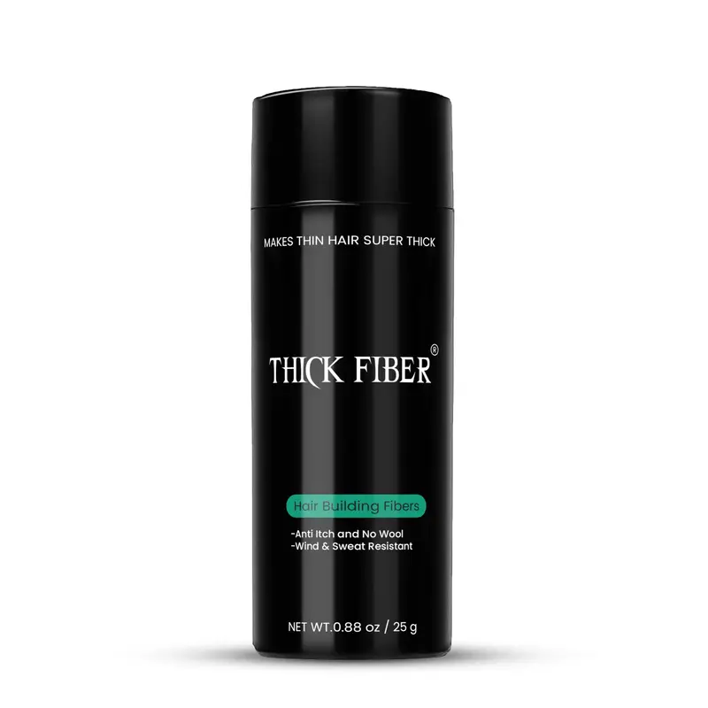 THICK FIBER - Fibres capillaires pour cheveux clairsemés et zones chauves (gris) - Flacon 25 g