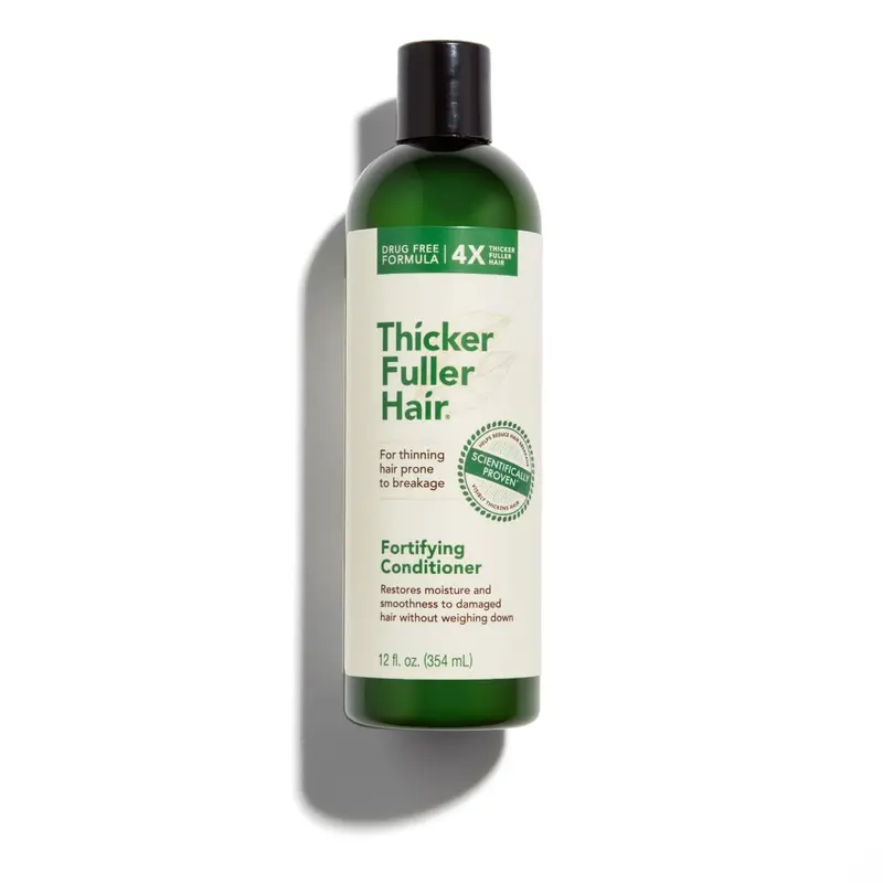 Thicker Fuller Hair Conditionneur Fortifiant — Hydratant Léger pour Femmes, Formule Naturelle, 355 ml